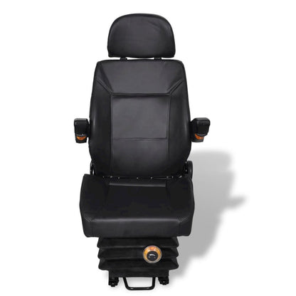 Tractor Seat Black Steel Universal fit for tractors