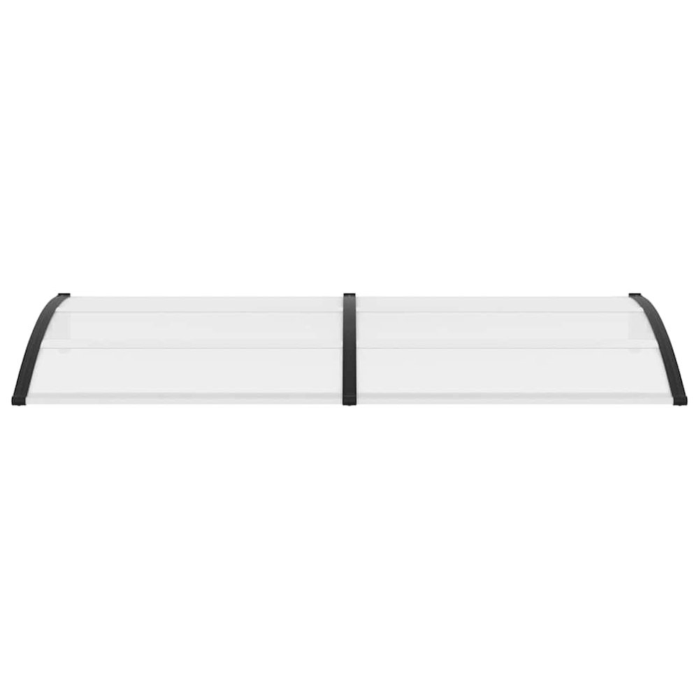 Door Canopy Black brackets and clear sheets