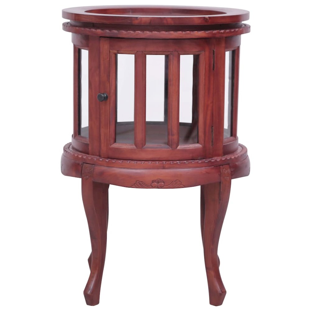 Vitrine Cabinet Brown Solid mahogany wood, glass Medium