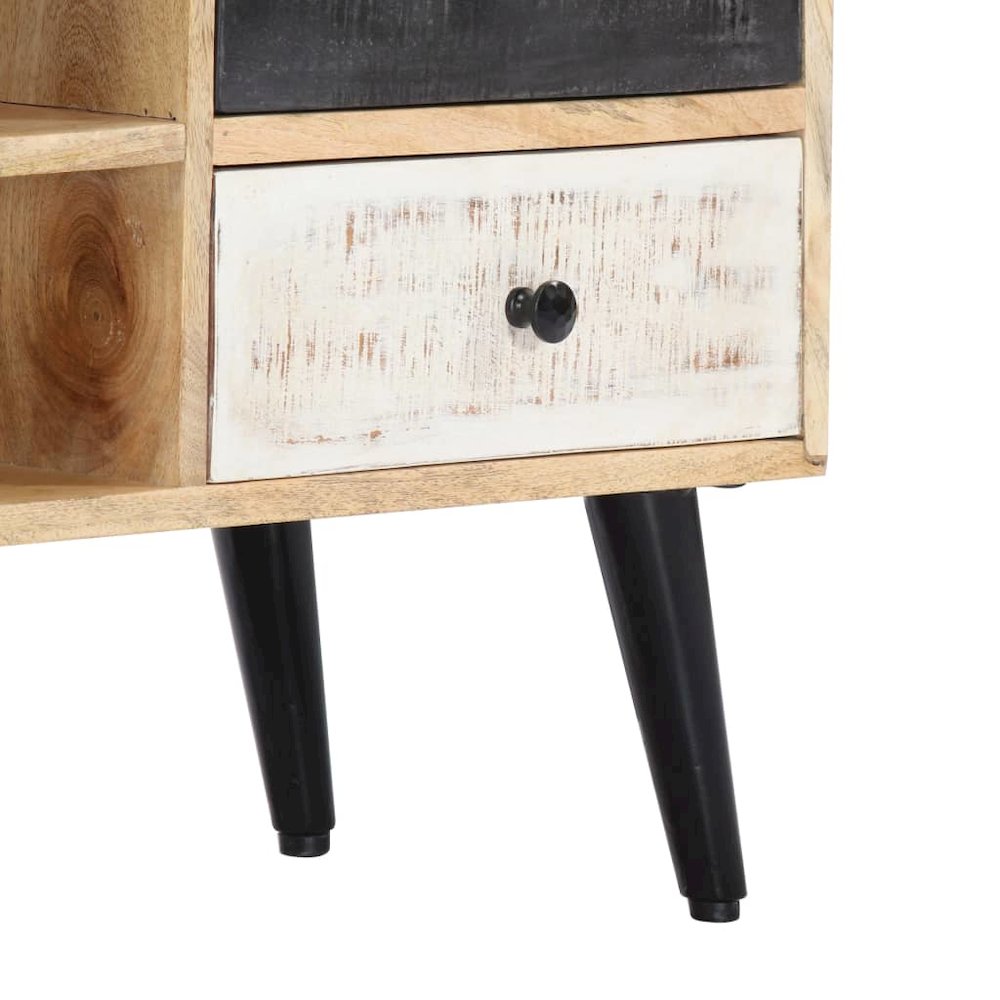 Tv Cabinet Natural Wood Solid Mango Wood Standard TV Cabinet