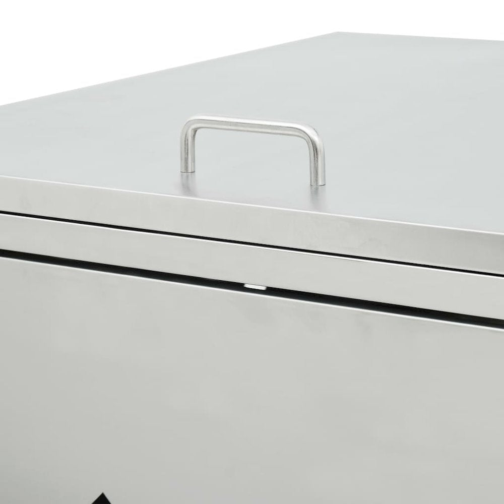 Double Wheelie Bin Shed 63.4 gal Stainless Steel