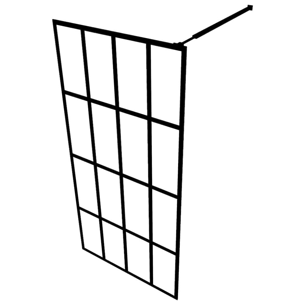 vidaXL Walk-in Shower Screen Tempered Glass 46.5"x74.8", 145677