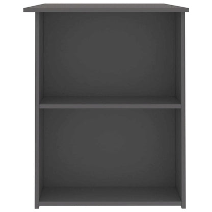 Desk Gray Engineered Wood Medium Desk Rectangular Modern
