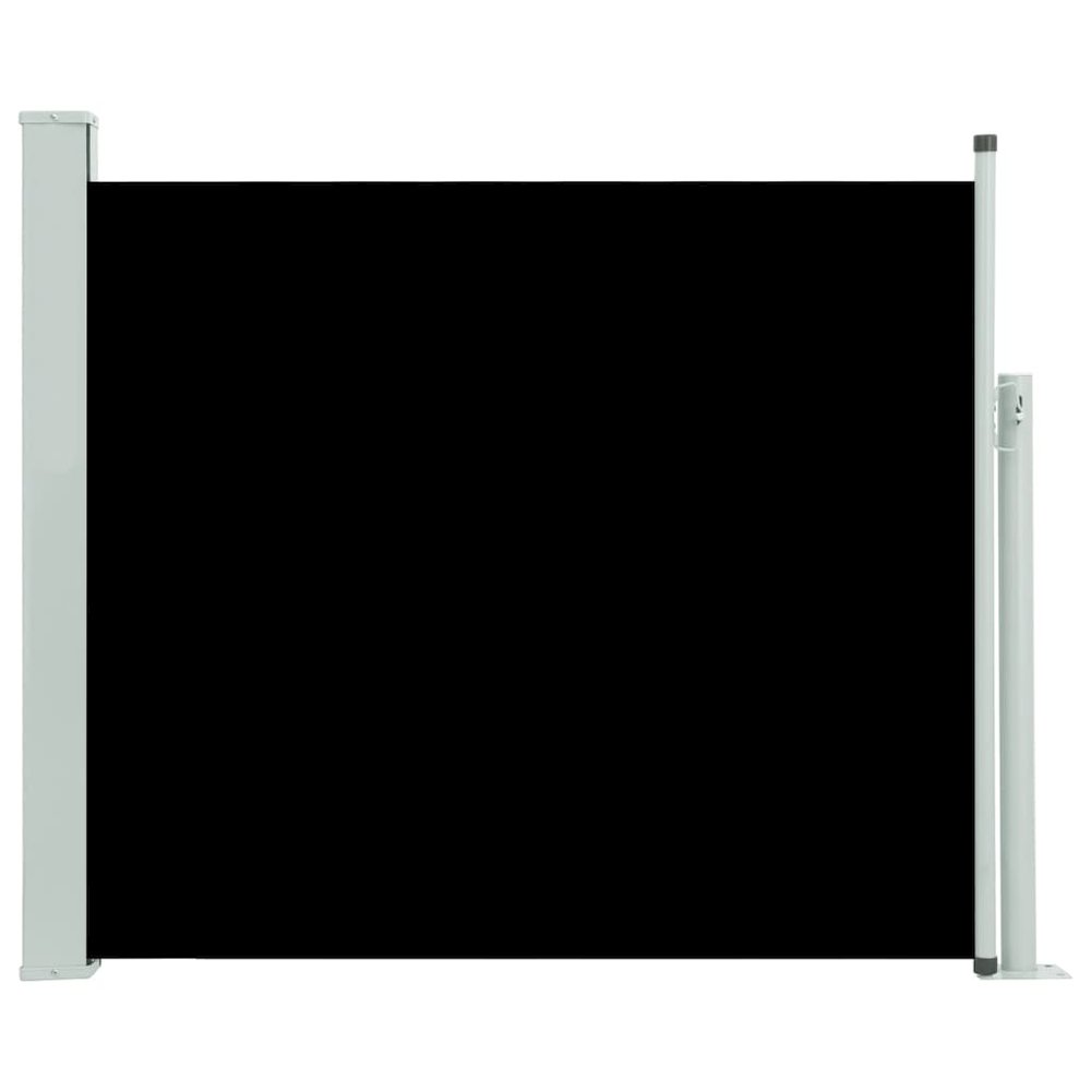 Side Awning Black screen, Grey stand