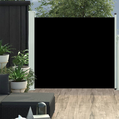 Side Awning Black screen, Grey stand