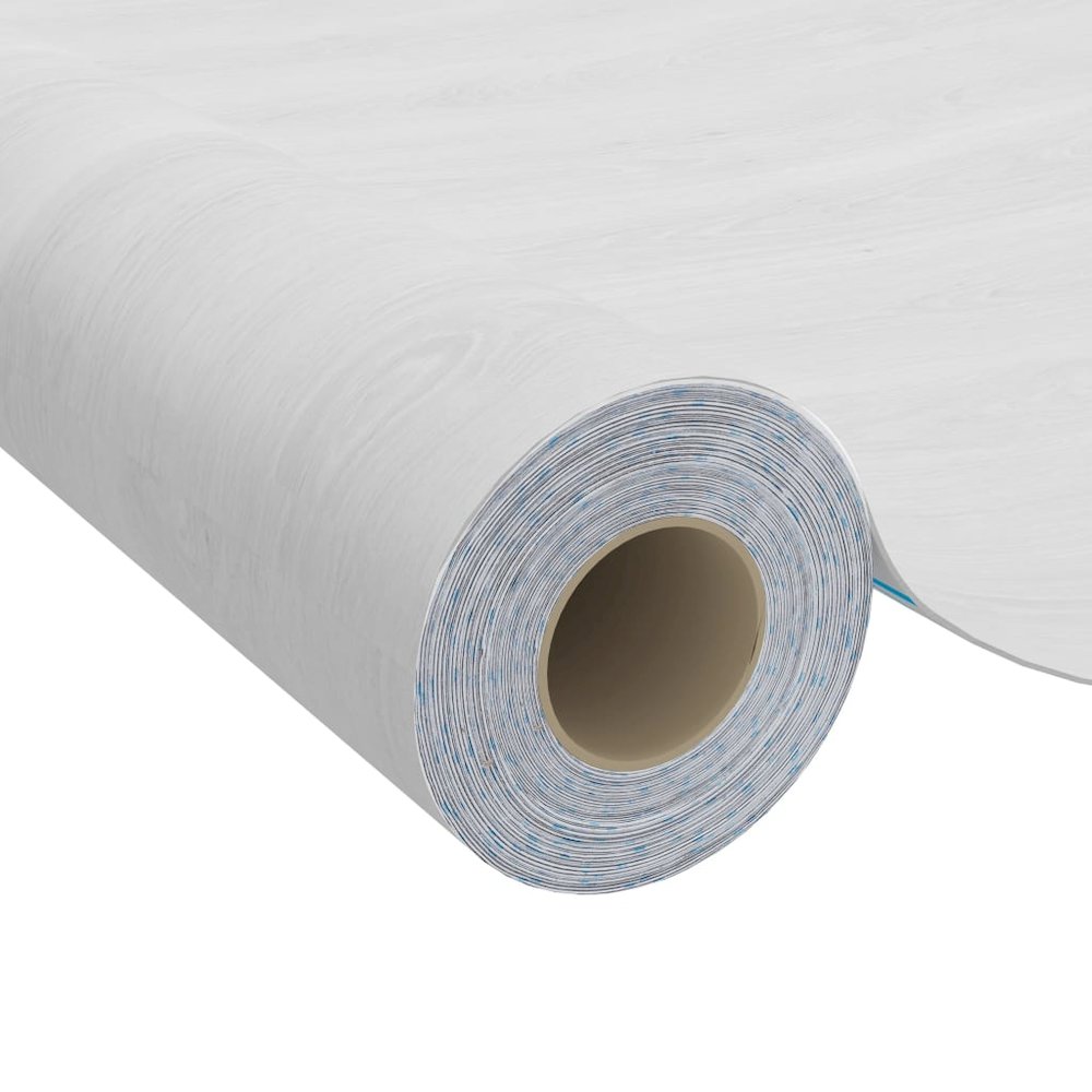 Adhesive Door Film Set of 2 White wood PVC 82.7 x 35.4 in