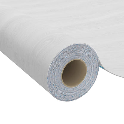 Adhesive Door Film Set of 2 White wood PVC 82.7 x 35.4 in