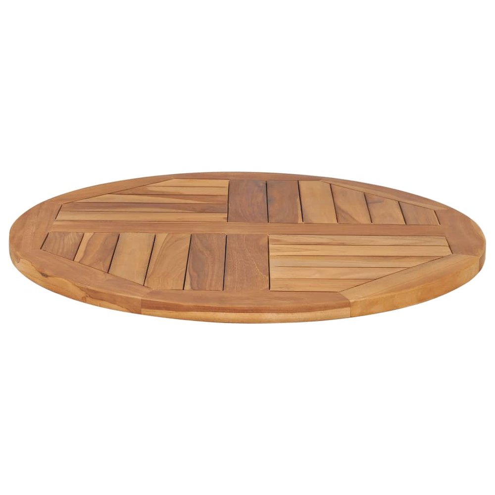 Tabletop Teak Solid wood Medium Durable Round Rustic