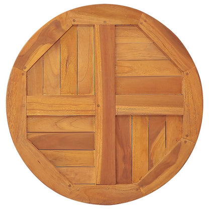 Tabletop Teak Solid wood Medium Durable Round Rustic