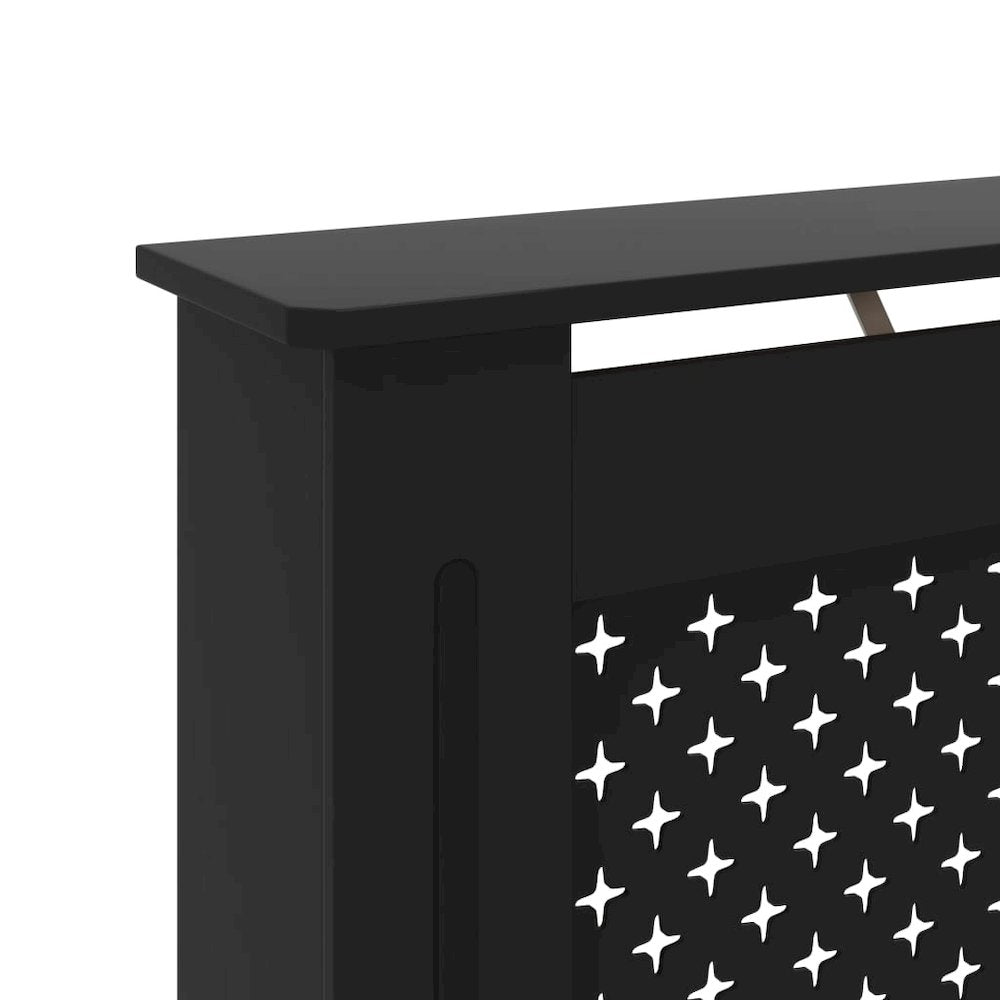 vidaXL Radiator Cover Black 67.7"x17.5"x31.9" MDF, 288198