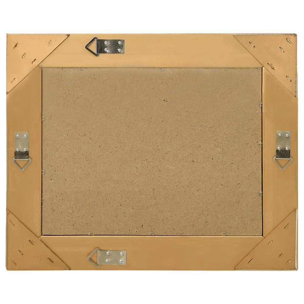 Wall Mirror Gold Wood, glass, engineered wood 19.7 x 15.7 in