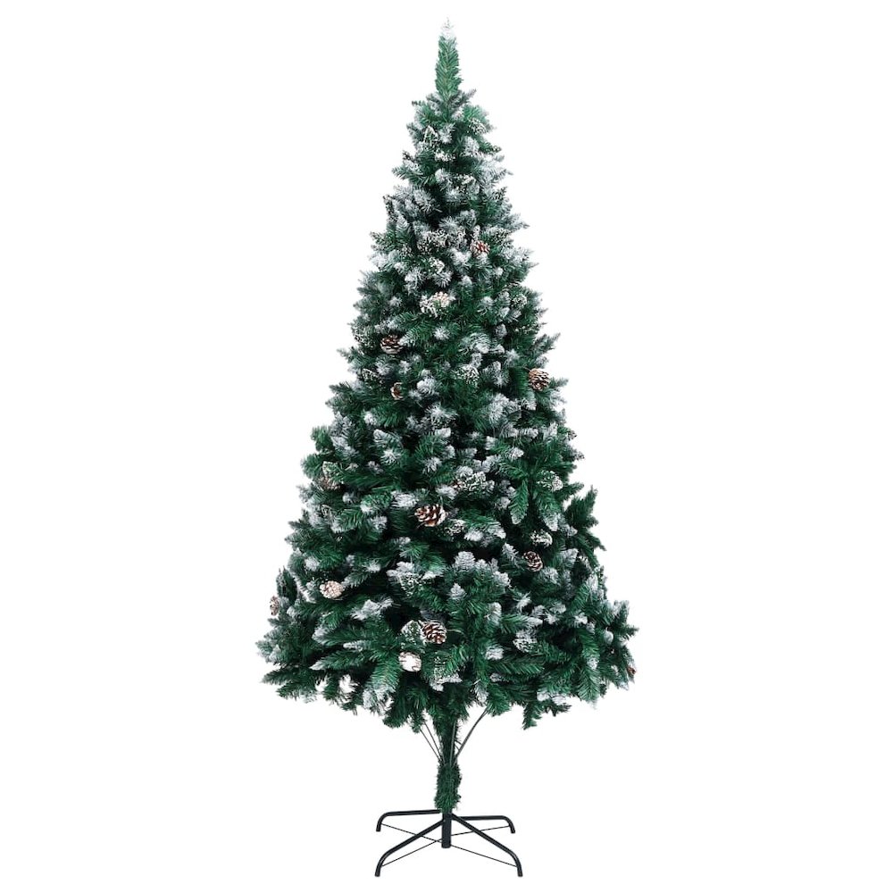 Christmas Tree Green and white PVC, steel Large Decorative Inlays