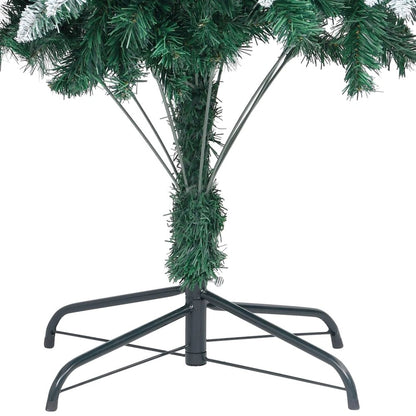 Christmas Tree Green and white PVC, steel Large Decorative Inlays