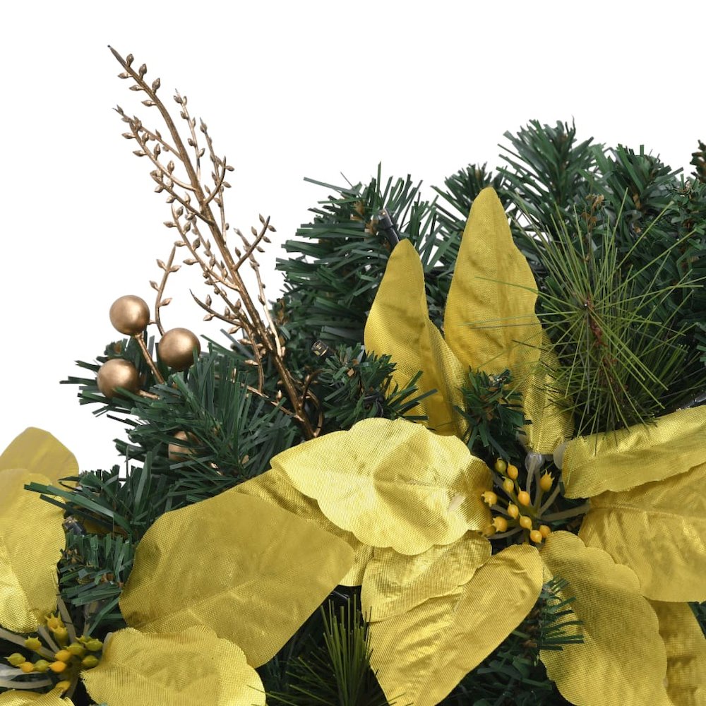 Christmas Garland Green and gold PVC 8.9 feet Christmas Garland