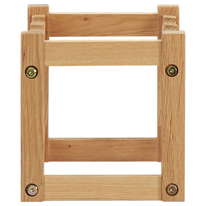 vidaXL Wine Rack for 6 Bottles 14.6"x8.3"x8.3" Solid Oak Wood, 289201
