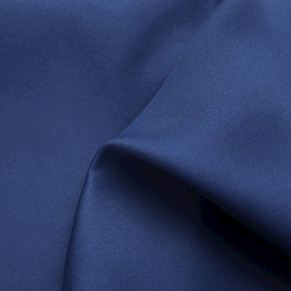vidaXL Blackout Curtains with Rings 2 pcs Navy Blue 37"x95" Fabric, 134860