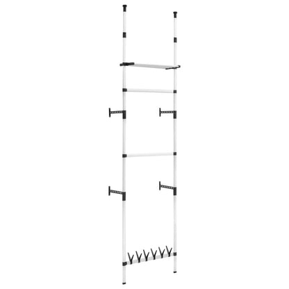 Telescopic Wardrobe System Silver and black Aluminum, plastic