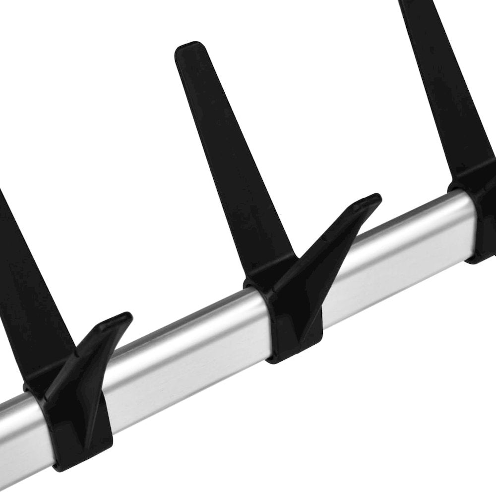 Shoe Rack Silver and black Aluminum, plastic