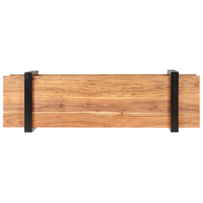 TV Cabinet Natural wood Solid acacia wood 51.2 in TV Cabinet