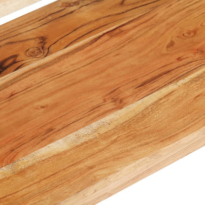 TV Cabinet Natural wood Solid acacia wood 51.2 in TV Cabinet