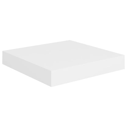 Wall Shelf Set of 2 White Honeycomb MDF, metal Small