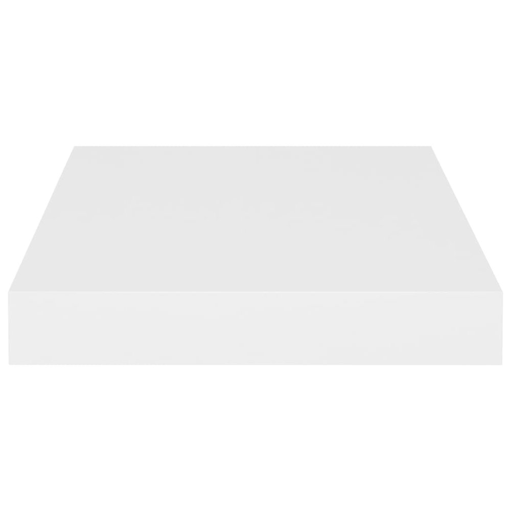 Wall Shelf Set of 2 White Honeycomb MDF, metal Small