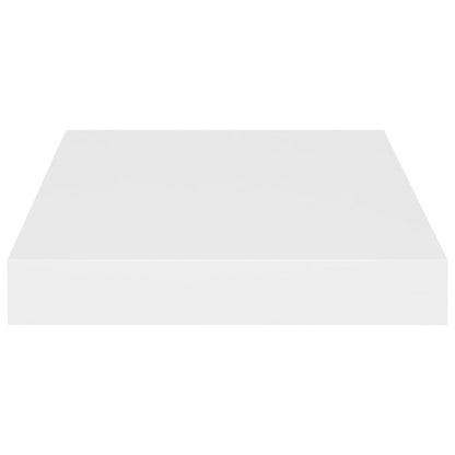 Wall Shelf Set of 2 White Honeycomb MDF, metal Small