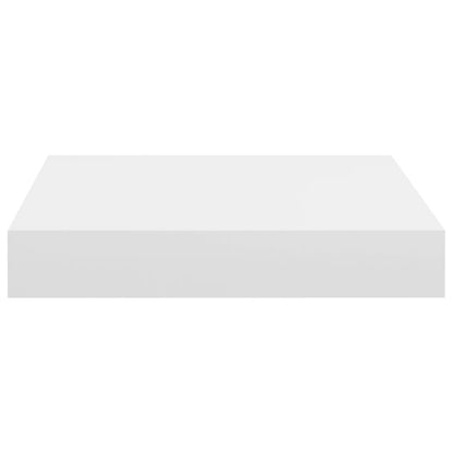 Wall Shelf Set of 2 White Honeycomb MDF, metal Small