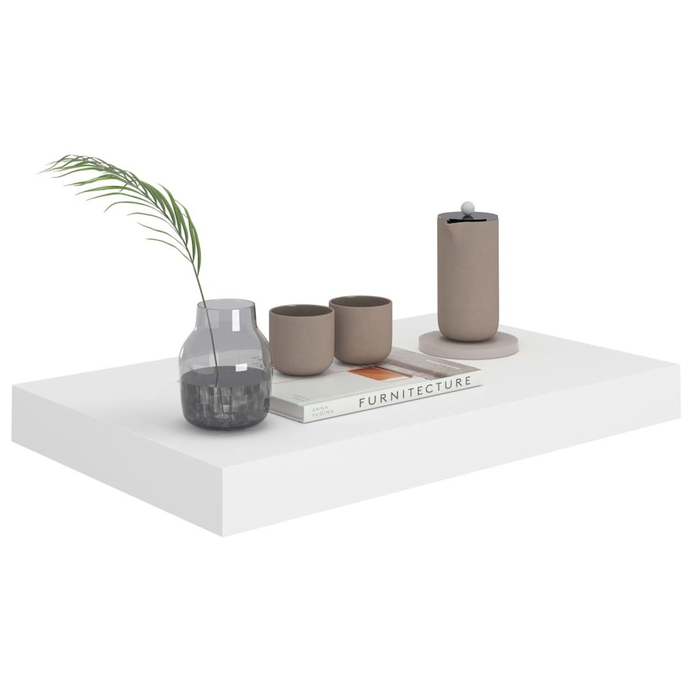 Wall Shelf White Honeycomb MDF and metal Small Wall mounting