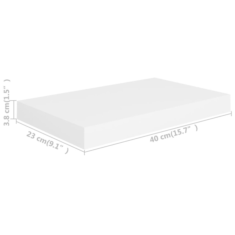 Wall Shelf White Honeycomb MDF and metal Small Wall mounting