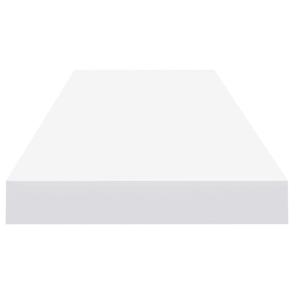 Wall Shelf White Honeycomb MDF 35.4 x 9.3 x 1.5 in Wall mounting