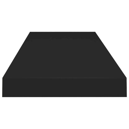 Wall Shelf Black Honeycomb MDF, metal frame 31.5 x 9.3 x 1.5 in