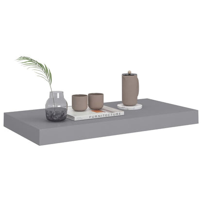 Wall Shelf Grey Honeycomb MDF, Metal 19.7 x 9.1 x 1.5 in