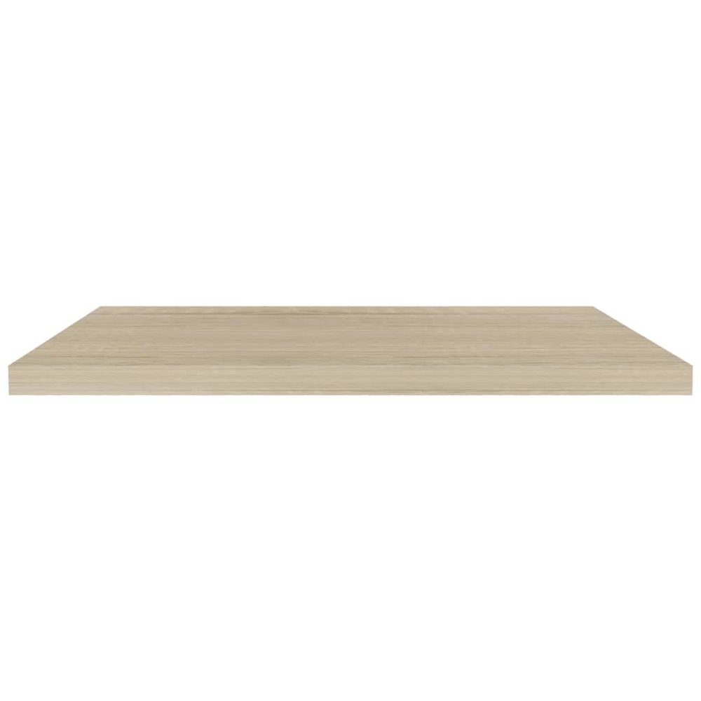 Wall Shelf Oak Honeycomb MDF, Metal Standard Wall Mounting