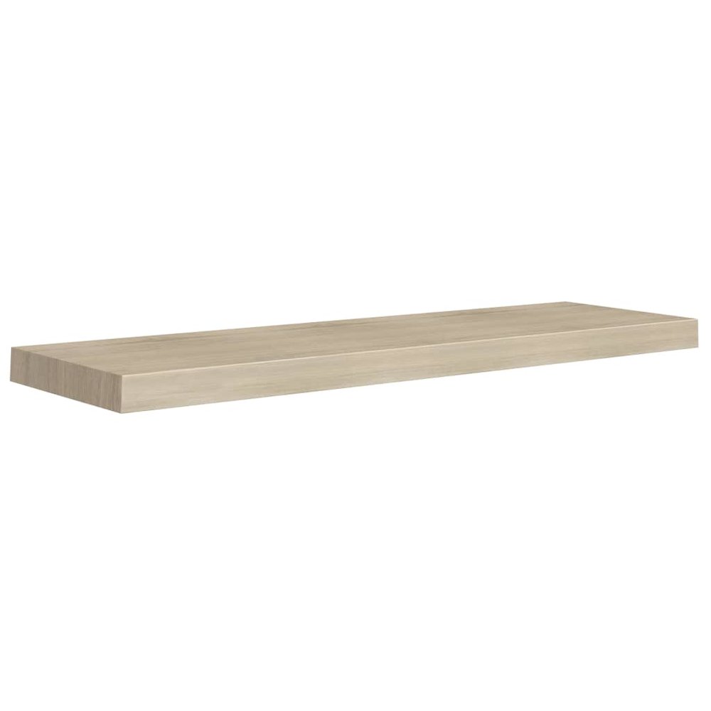 Wall Shelf Set of 4 Oak Honeycomb MDF, metal 35.4 x 9.3 x 1.5 in