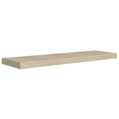 Wall Shelf Set of 4 Oak Honeycomb MDF, metal 35.4 x 9.3 x 1.5 in