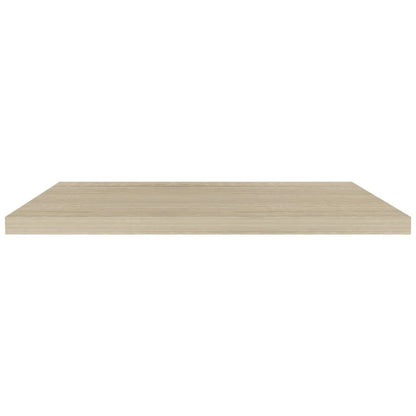Wall Shelf Set of 4 Oak Honeycomb MDF, metal 35.4 x 9.3 x 1.5 in
