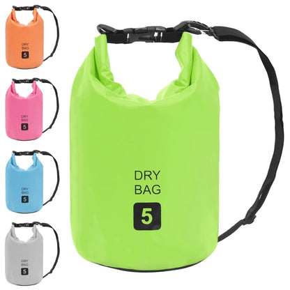 vidaXL Dry Bag Green 1.3 gal PVC 2779
