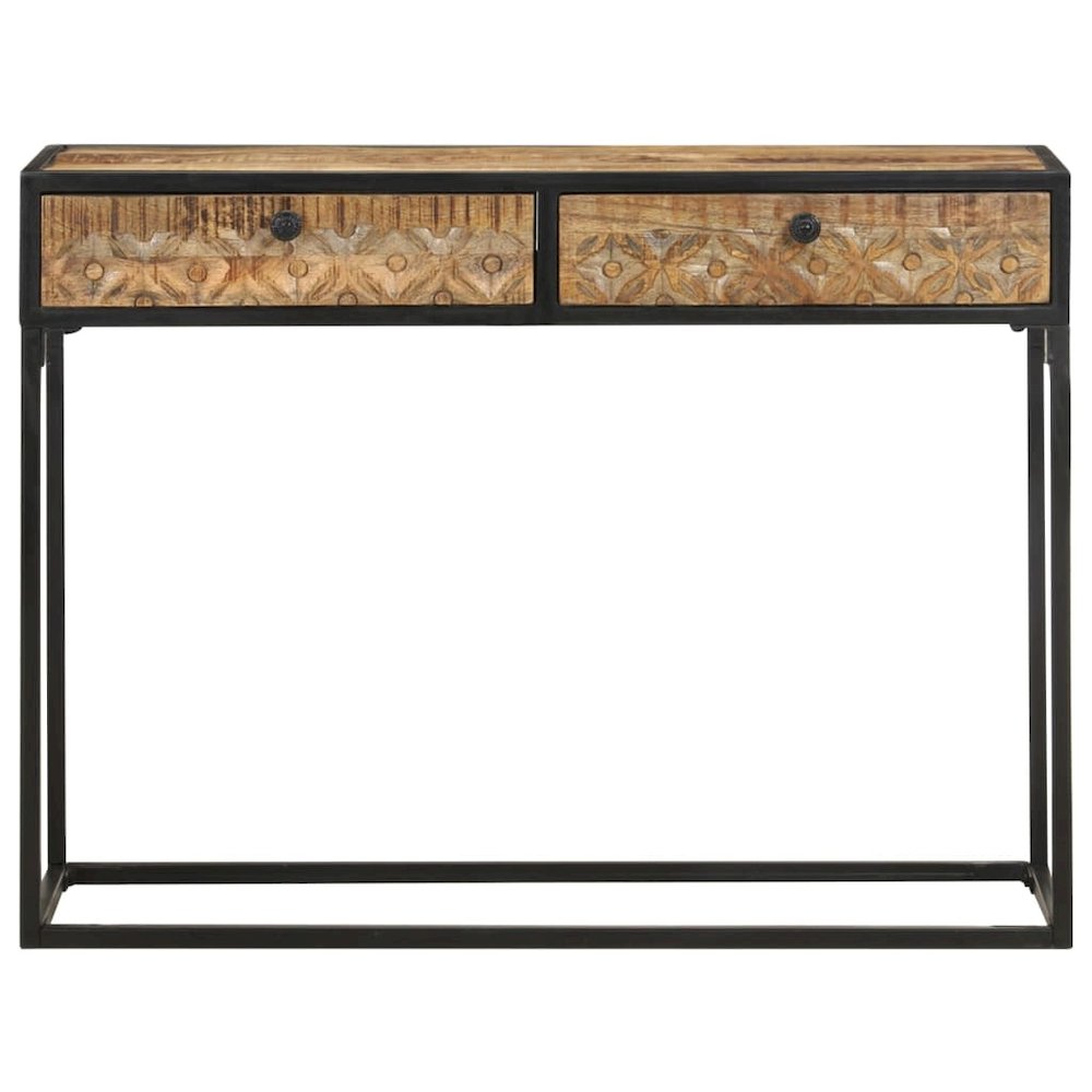 Console Table Natural brown, Black