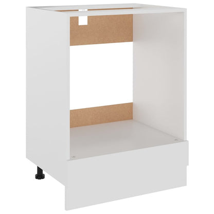Oven Cabinet White Engineered Wood 23.6 x 18.1 x 32.1 in