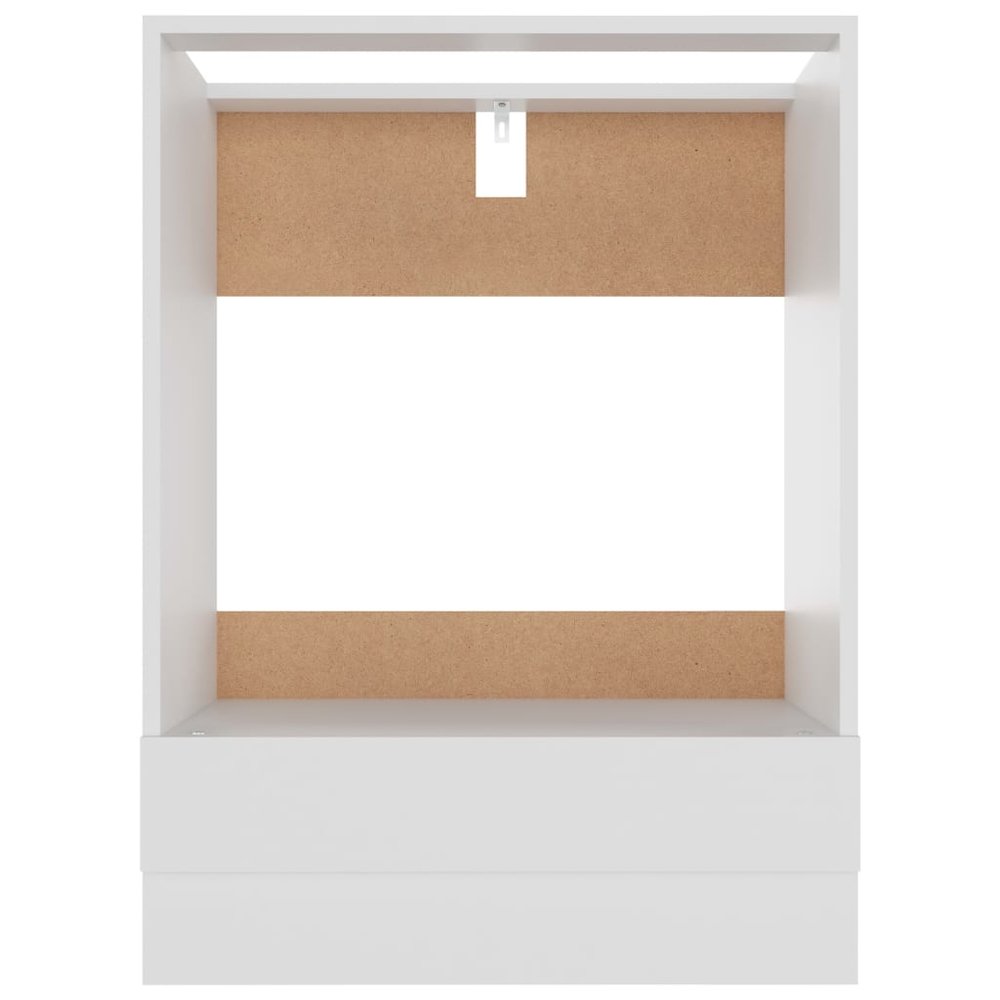 Oven Cabinet White Engineered Wood 23.6 x 18.1 x 32.1 in