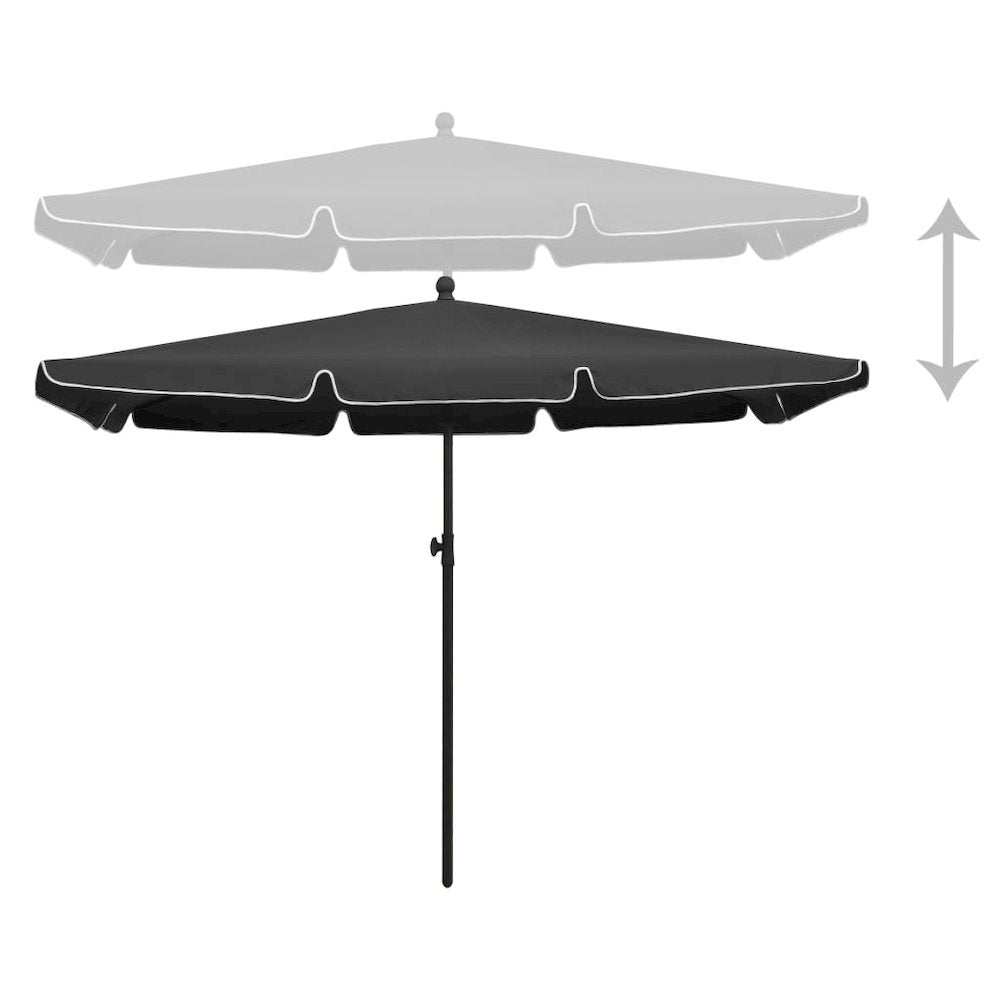 Garden Parasol Anthracite Polyester 82.7 x 55.1 in Tiltable