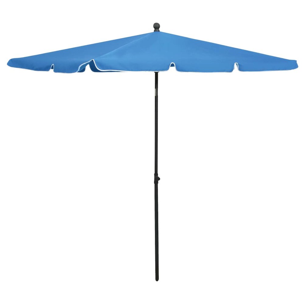 Garden Parasol Azure Blue Polyester 82.7in x 55.1in Tiltable