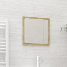 Mirror Sonoma Oak Engineered wood, Acrylic 15.7 x 0.6 x 14.6 in