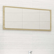 Mirror Sonoma oak Engineered wood and acrylic 31.5 x 14.6 in