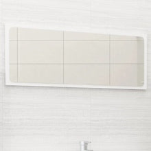 Mirror White Engineered wood, acrylic Bathroom Mirror Rectangular