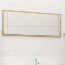 Mirror Sonoma oak Engineered wood, acrylic 35.4 x 0.6 x 14.6 in