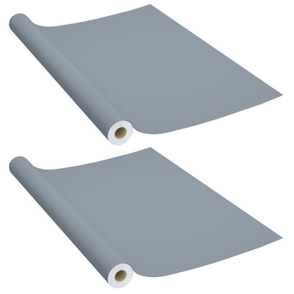 Furniture Film Grey PVC 196.9 x 35.4 in Adjustable Armrests