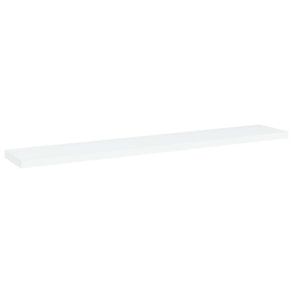 Shelf Set of 4 White Engineered wood 23.6 x 3.9 x 0.6 in Simple