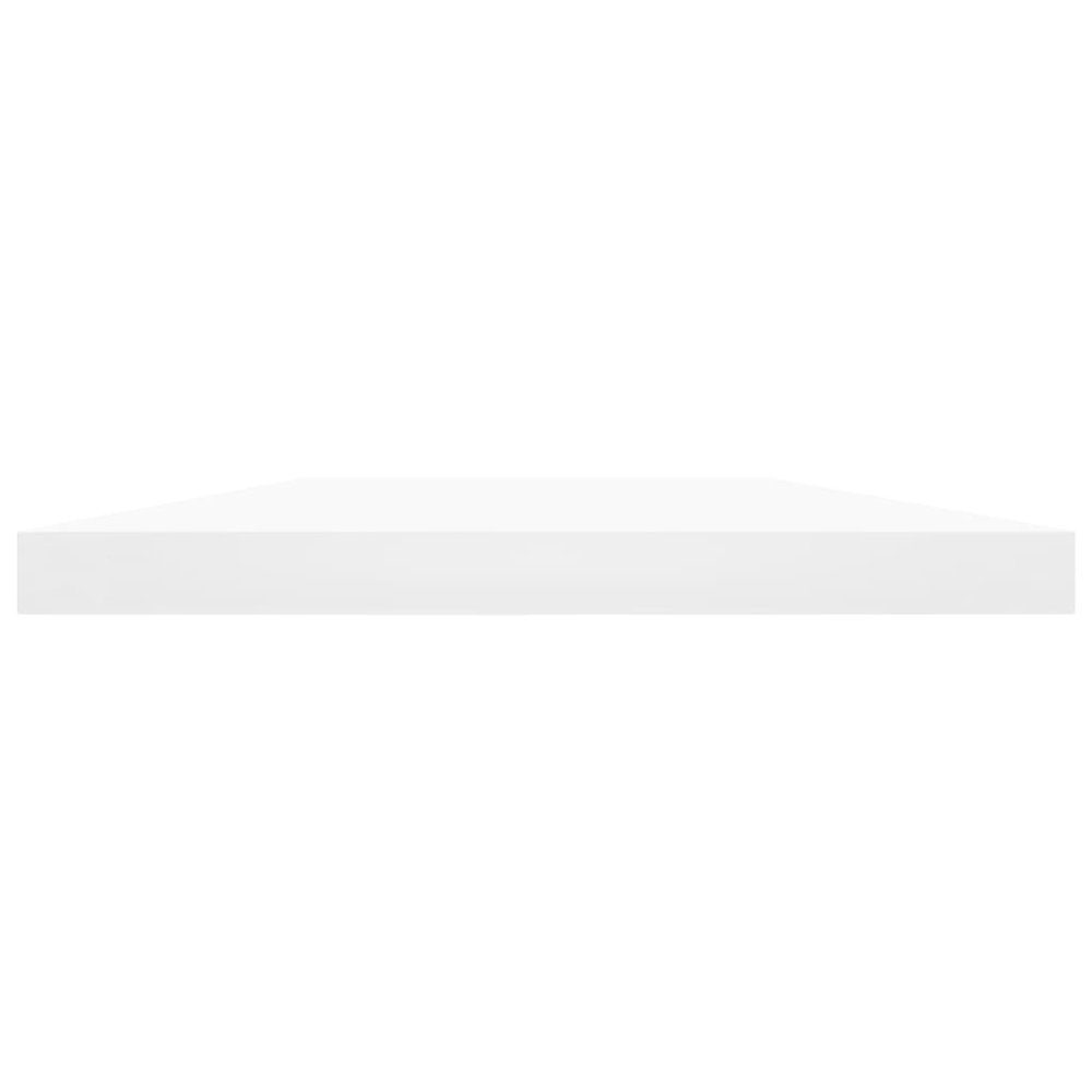 Shelf Set of 4 White Engineered wood 23.6 x 3.9 x 0.6 in Simple
